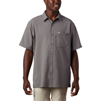 Columbia Muške Košulje - PFG Zero Rules Woven Short Sleeve Sive | CSNV-59123
